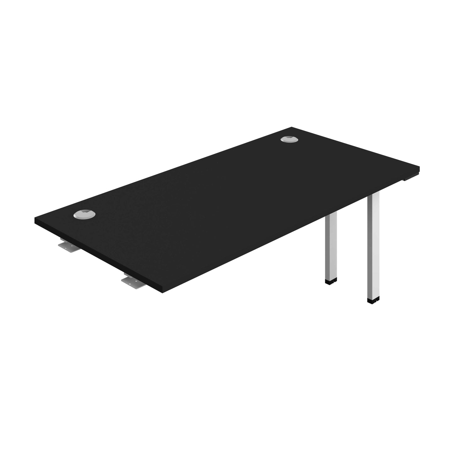 Synergy Bench Extension with Cable Ports: 1 Person (FSC) : 1600 | 800 | Black/White