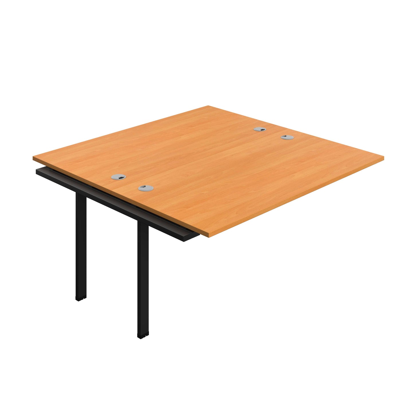 Synergy Bench Extension with Cable Ports: 2 Person (FSC) : 1600 | 800 | Unlimited/Black