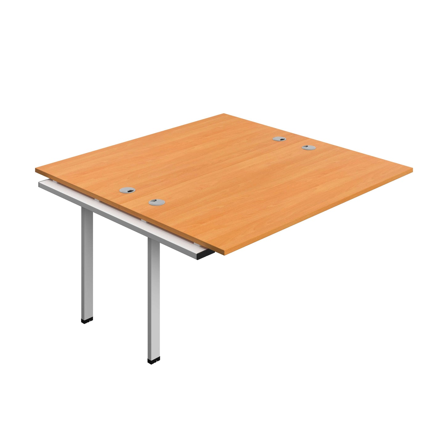 Synergy Bench Extension with Cable Ports: 2 Person (FSC) : 1600 | 800 | Unlimited/Silver