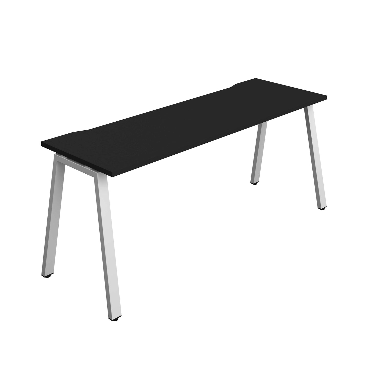 Synergy Bench with Cut Out: 1 Person (FSC) : A-Frame Leg : 1800 | 600 | Black/Silver