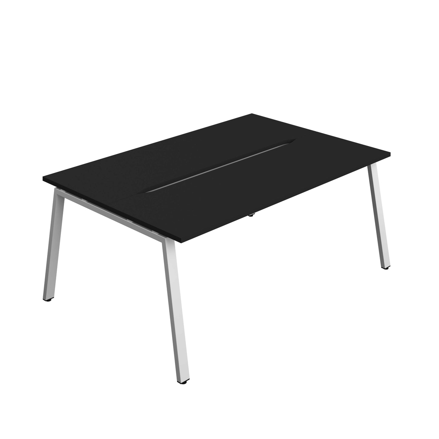 Synergy Bench with Cut Out: 2 Person (FSC) : A-Frame Leg : 1800 | 600 | Black/Silver
