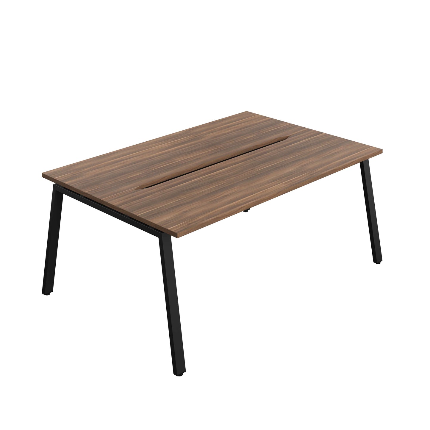 Synergy Bench with Cut Out: 2 Person (FSC) : A-Frame Leg : 1800 | 600 | Dark Walnut/Black