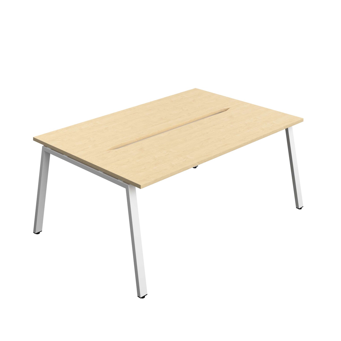 Synergy Bench with Cut Out: 2 Person (FSC) : A-Frame Leg : 1800 | 600 | Maple/White