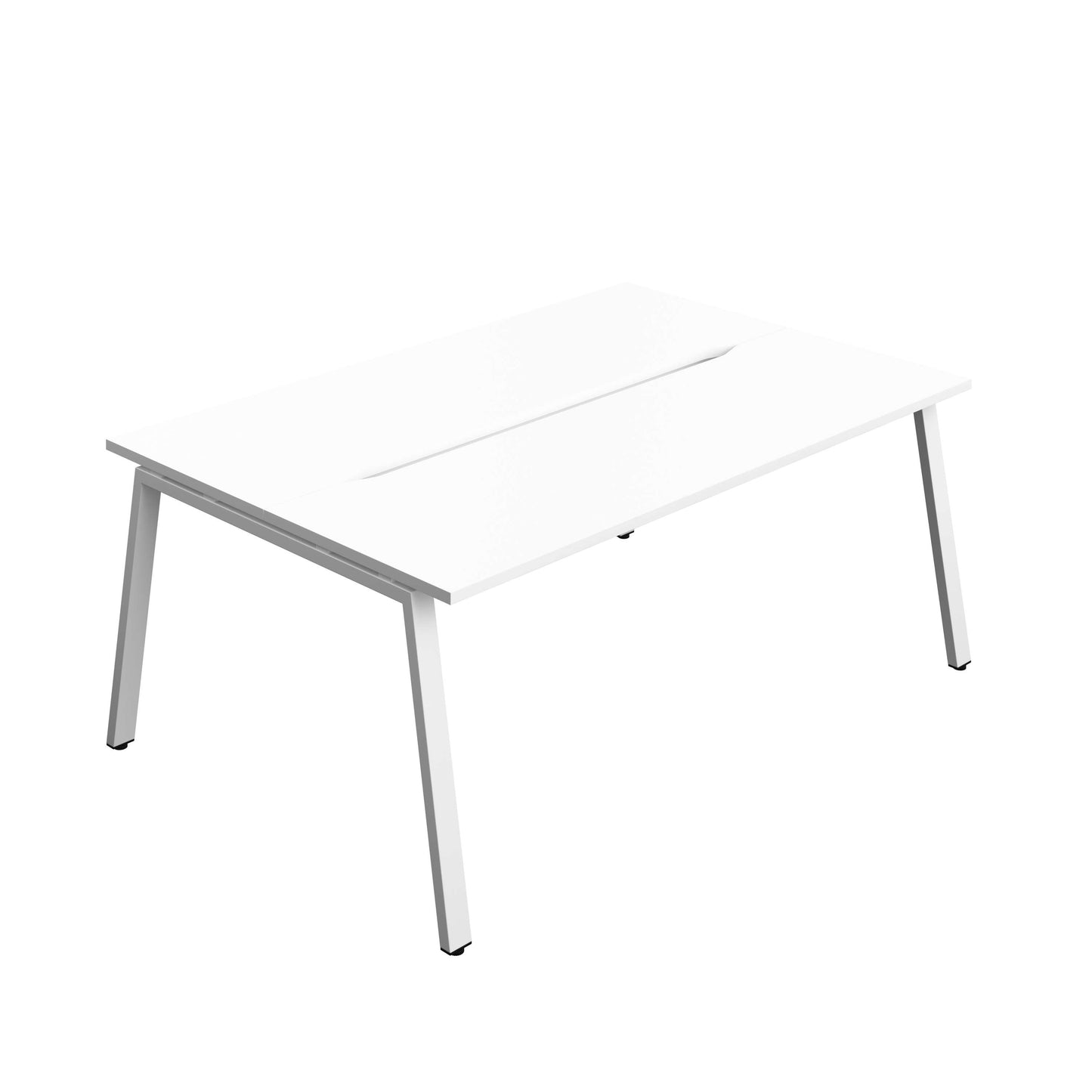 Synergy Bench with Cut Out: 2 Person (FSC) : A-Frame Leg : 1800 | 600 | White/White
