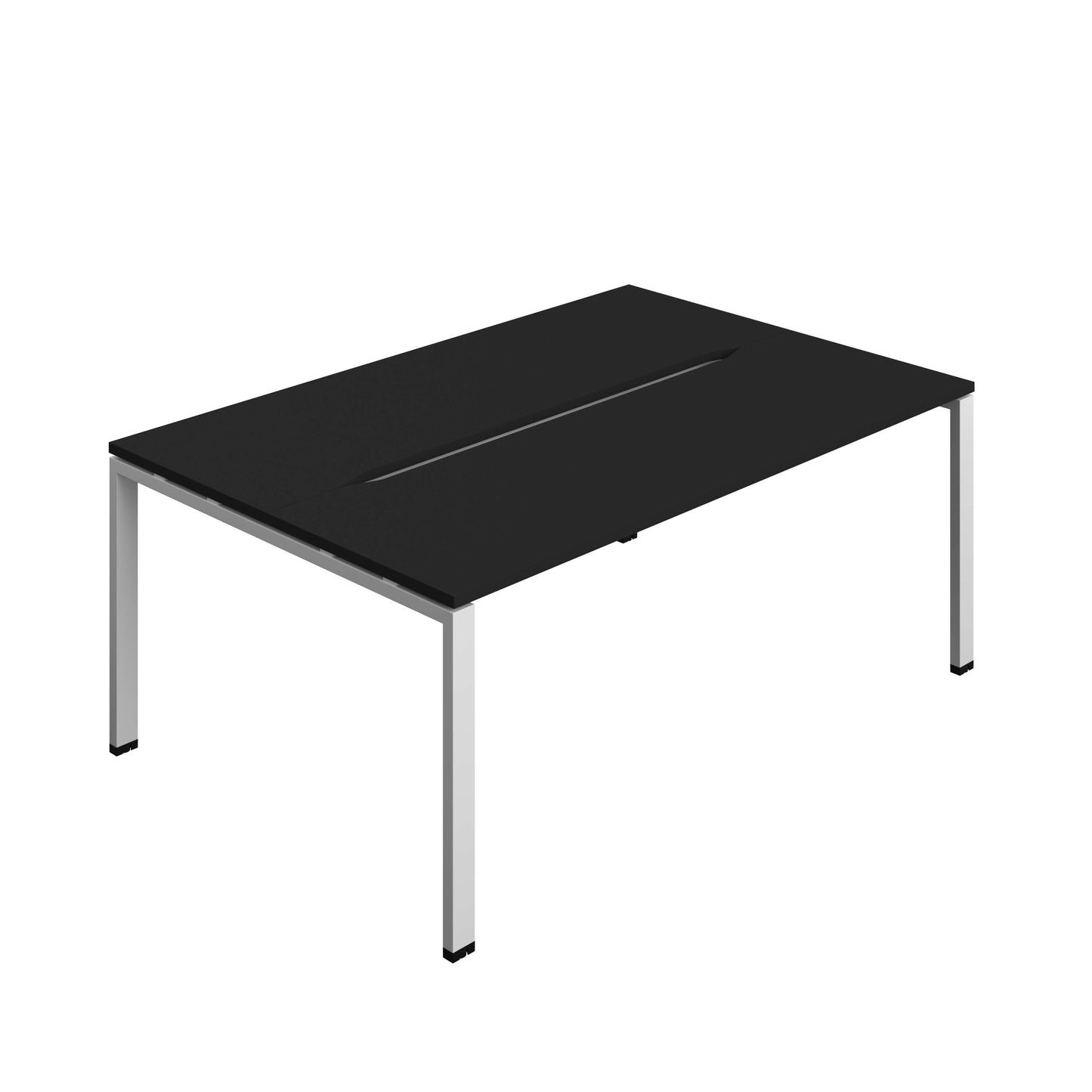 Synergy Bench with Cut Out: 2 Person (FSC) : Goal Post Leg : 1800 | 600 | Black/Silver