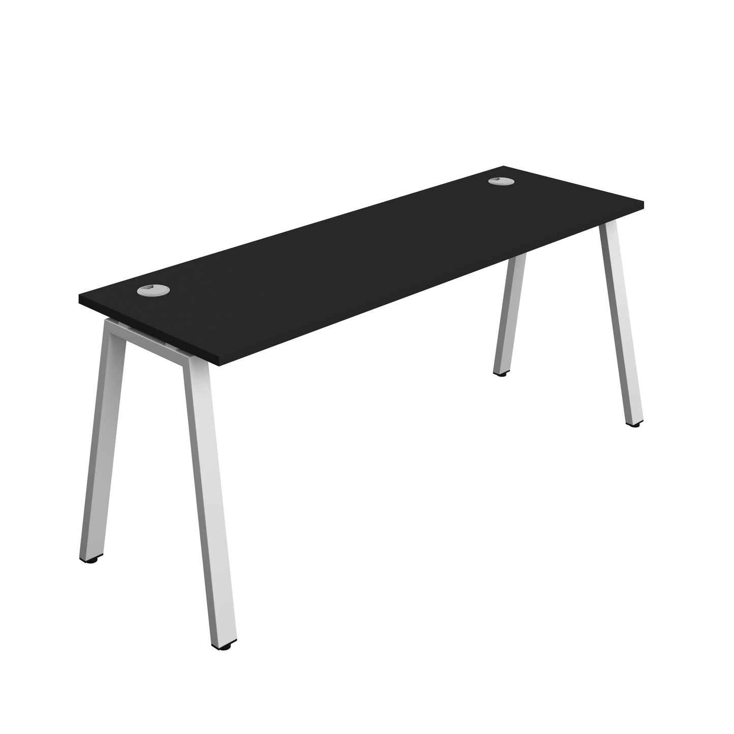 Synergy Bench with Cable Ports: 1 Person (FSC) : A-Frame Leg : 1800 | 600 | Black/Silver