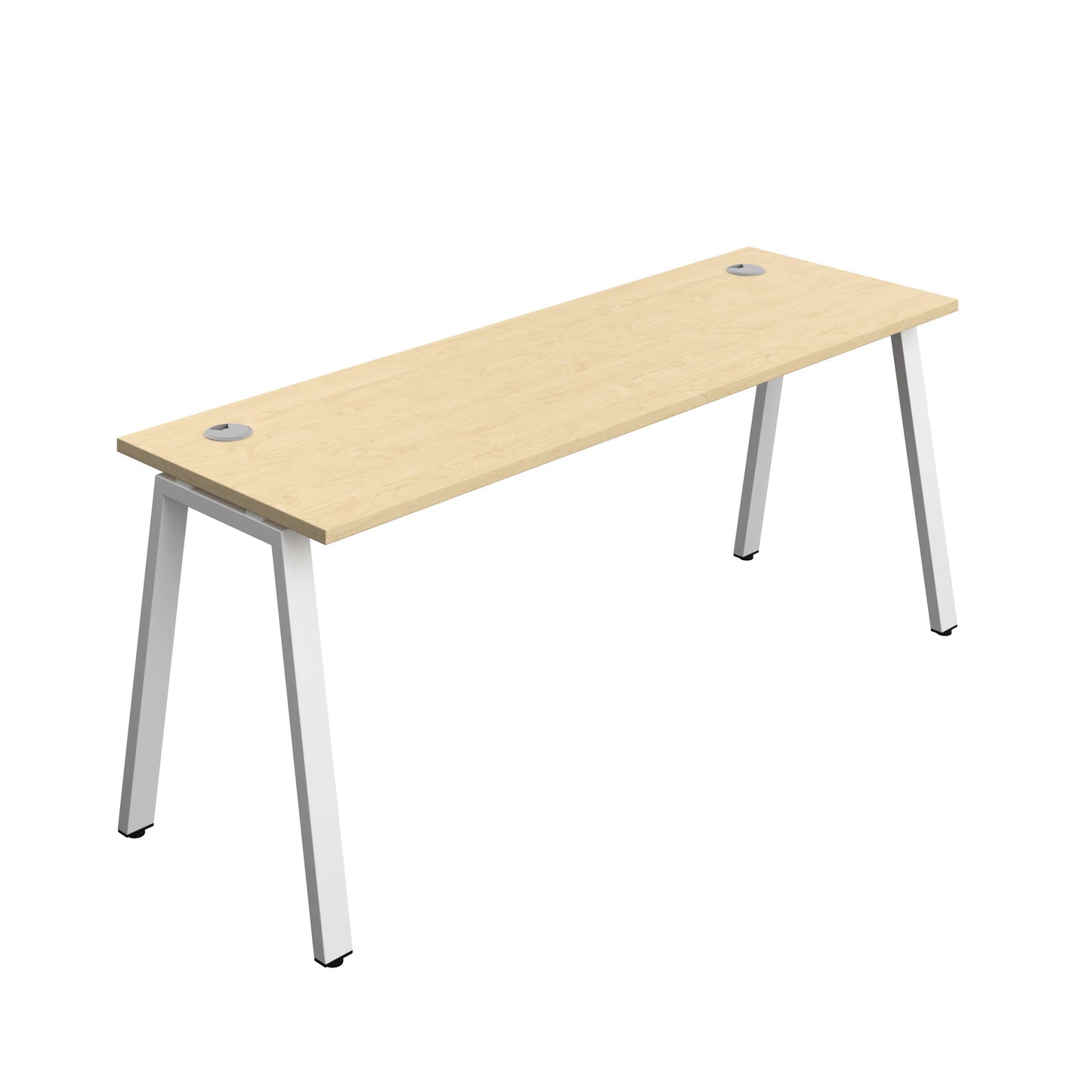 Synergy Bench with Cable Ports: 1 Person (FSC) : A-Frame Leg : 1800 | 600 | Maple/White