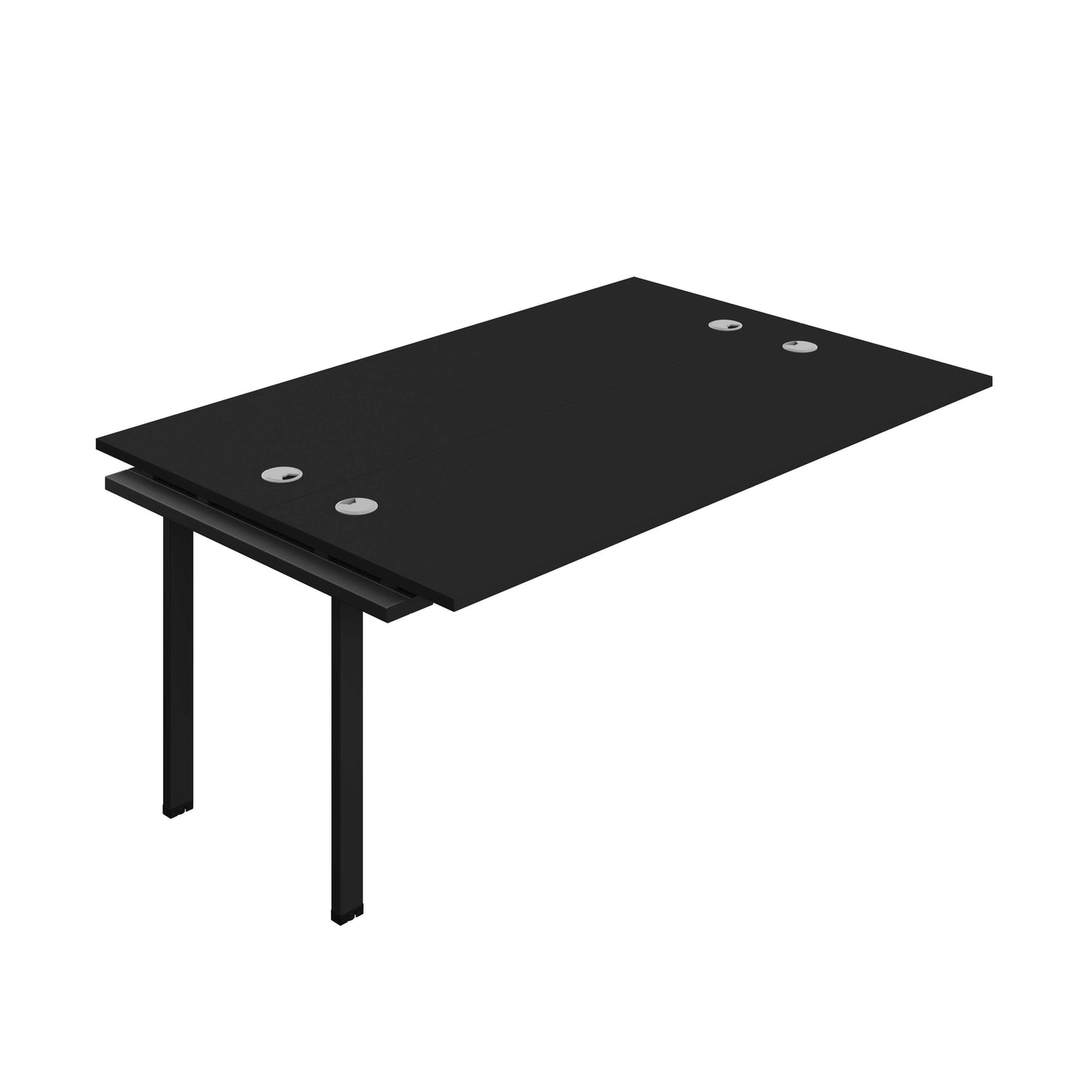 Synergy Bench Extension with Cable Ports: 2 Person (FSC) : 1800 | 600 | Black/Black