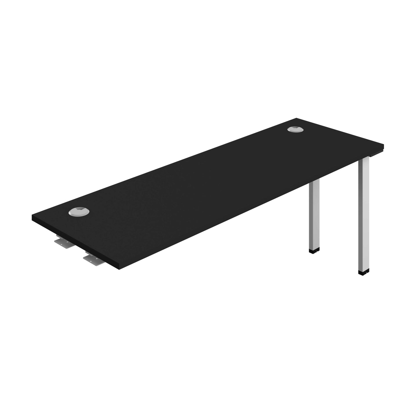 Synergy Bench Extension with Cable Ports: 1 Person (FSC) : 1800 | 600 | Black/Silver