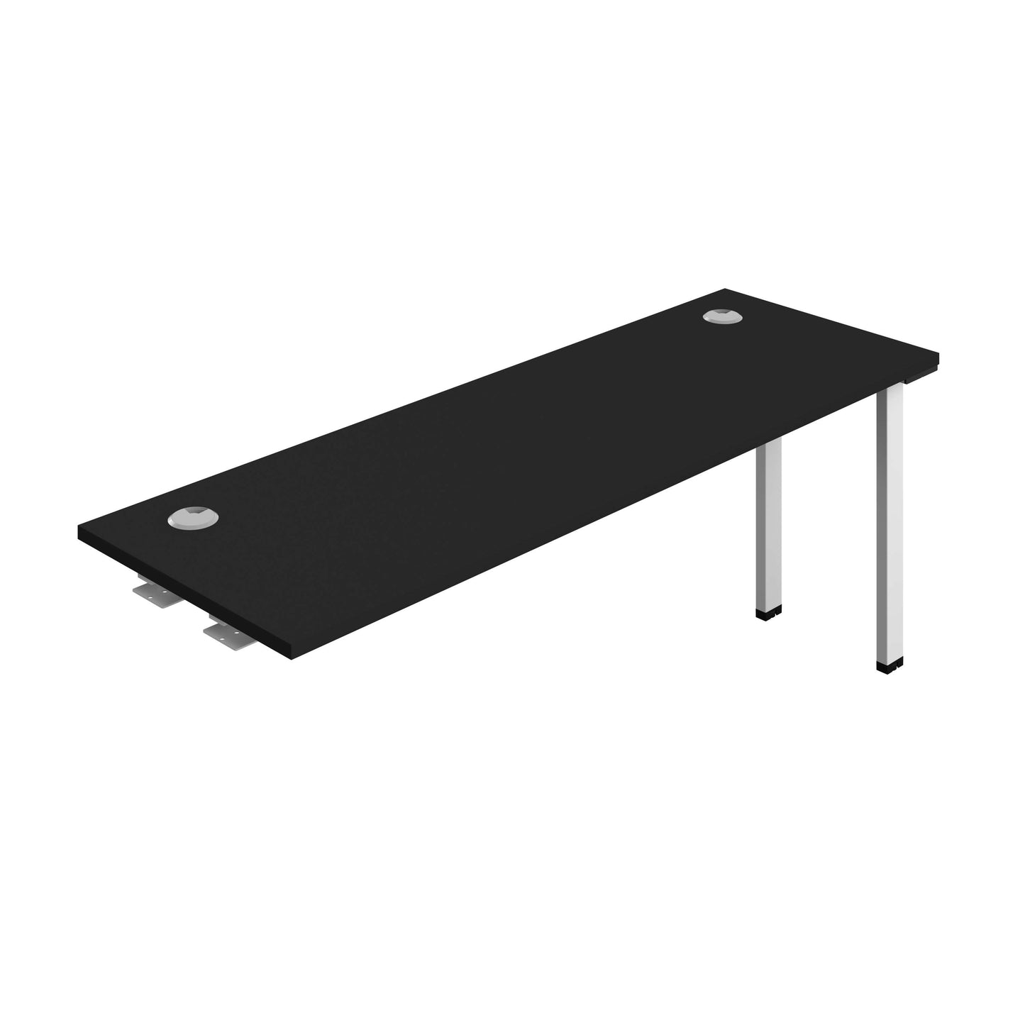 Synergy Bench Extension with Cable Ports: 1 Person (FSC) : 1800 | 600 | Black/White