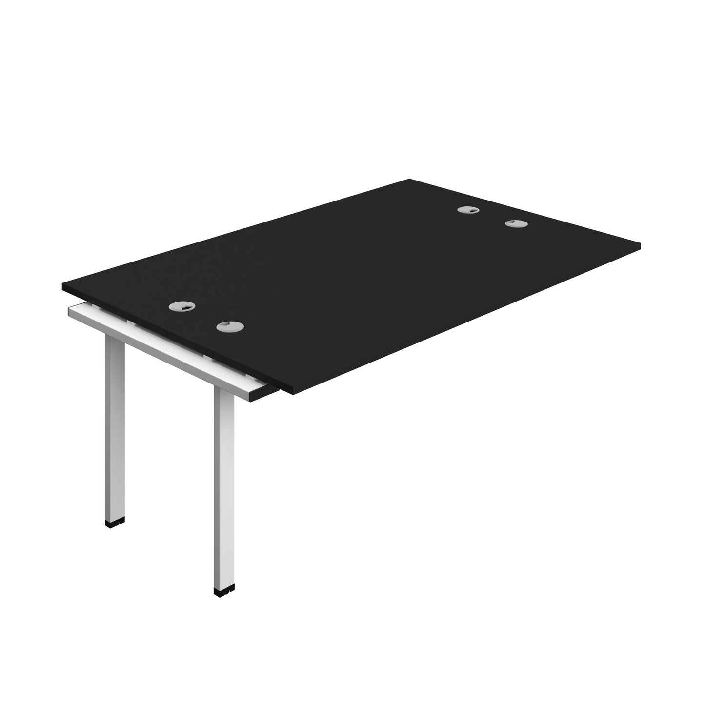 Synergy Bench Extension with Cable Ports: 2 Person (FSC) : 1800 | 600 | Black/White