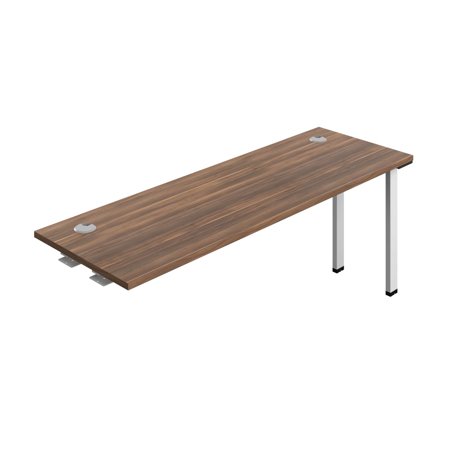 Synergy Bench Extension with Cable Ports: 1 Person (FSC) : 1800 | 600 | Dark Walnut/White