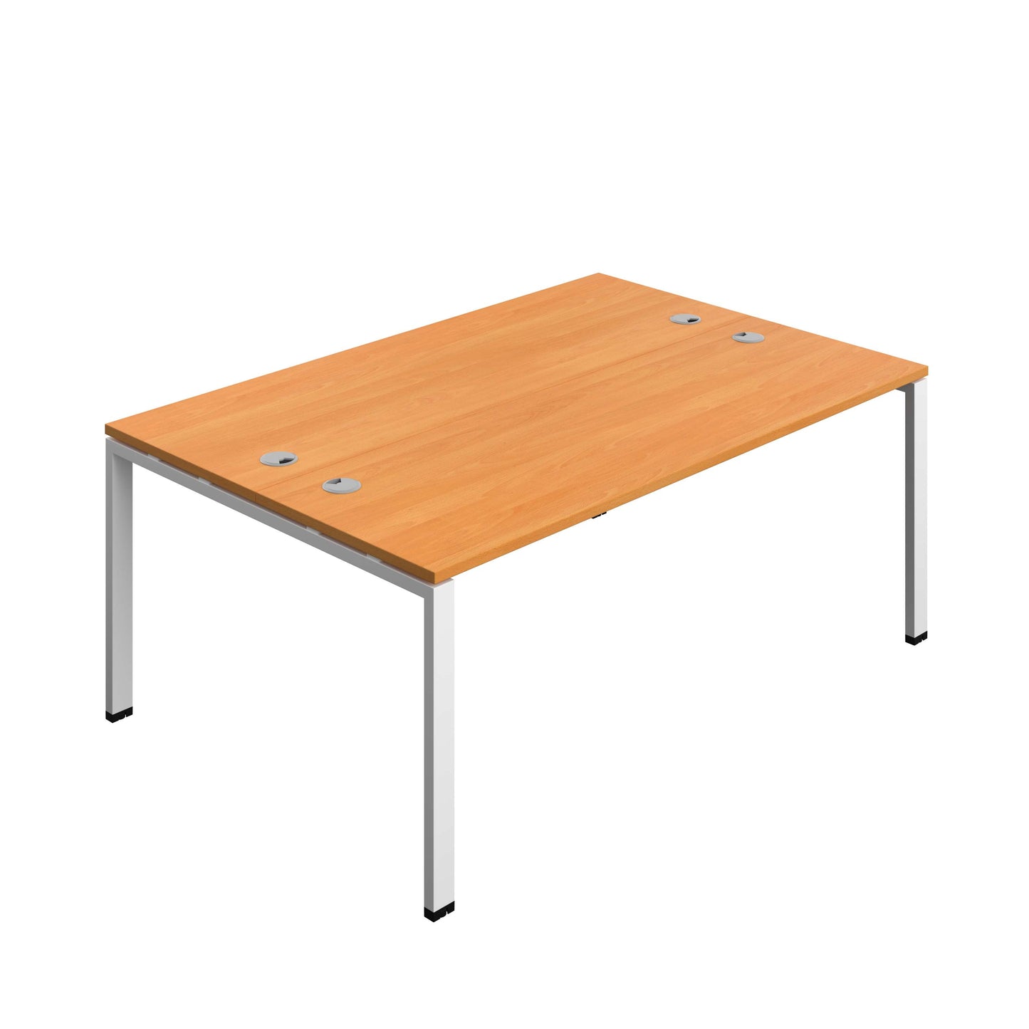 Synergy Bench with Cable Ports: 2 Person (FSC) : Goal Post Leg : 1800 | 600 | Beech/White
