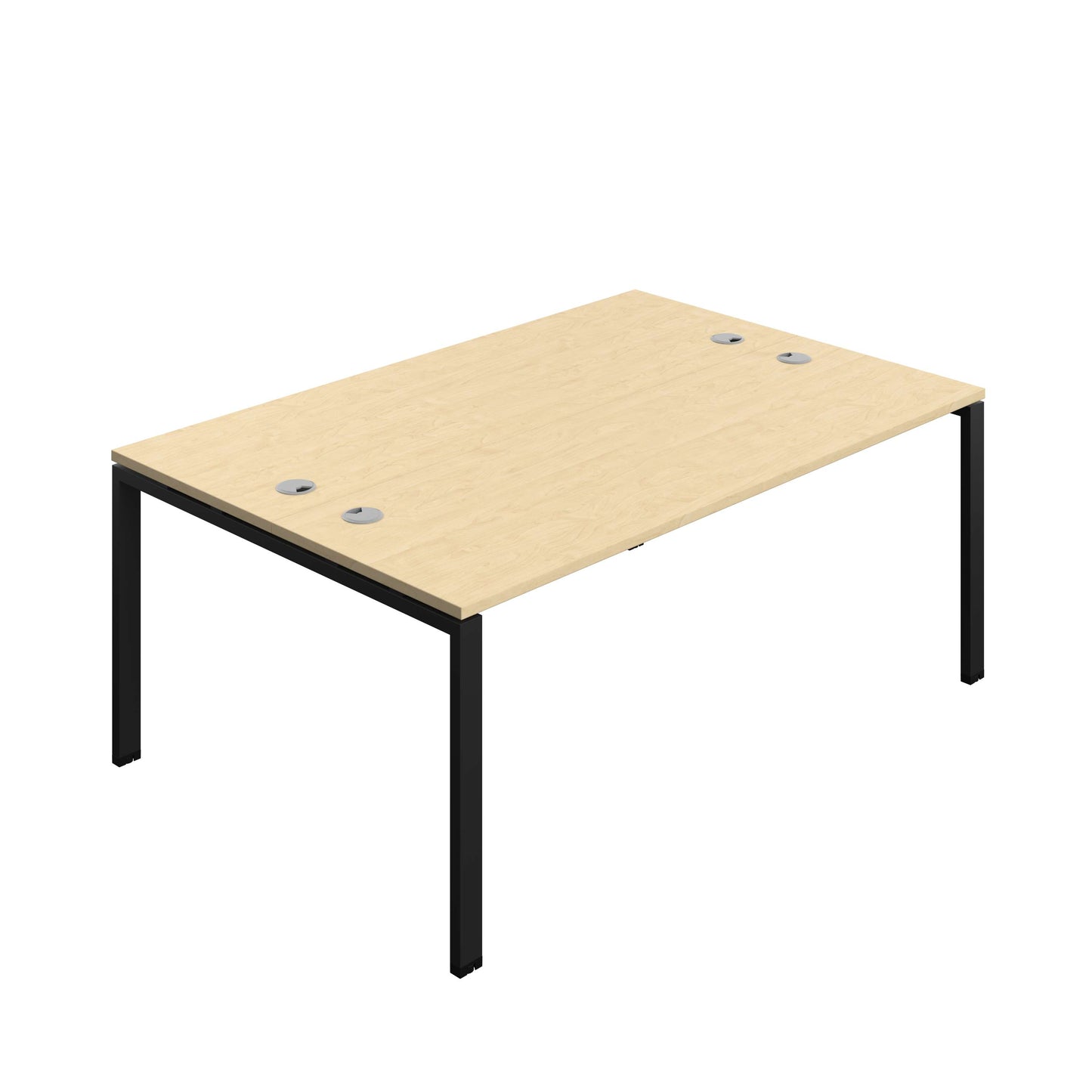 Synergy Bench with Cable Ports: 2 Person (FSC) : Goal Post Leg : 1800 | 600 | Maple/Black