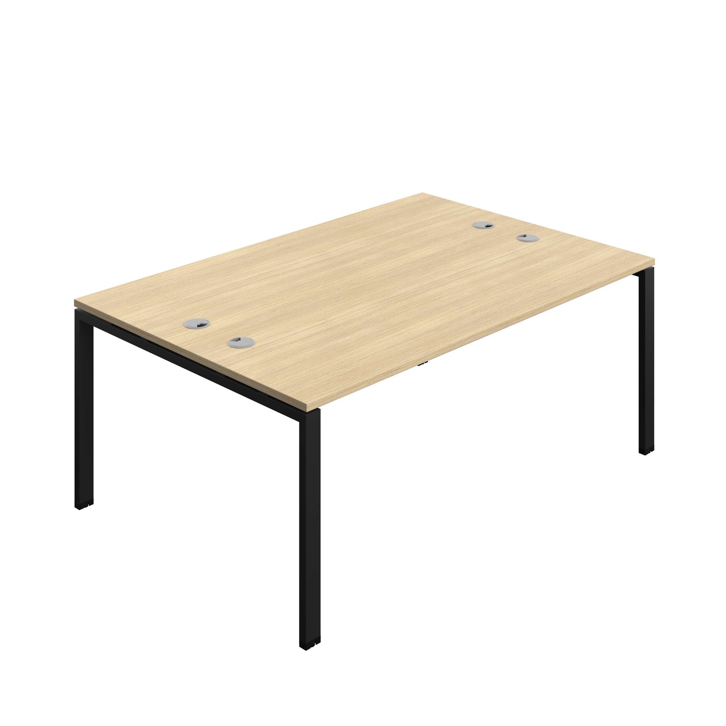 Synergy Bench with Cable Ports: 2 Person (FSC) : Goal Post Leg : 1800 | 600 | Nova Oak/Black
