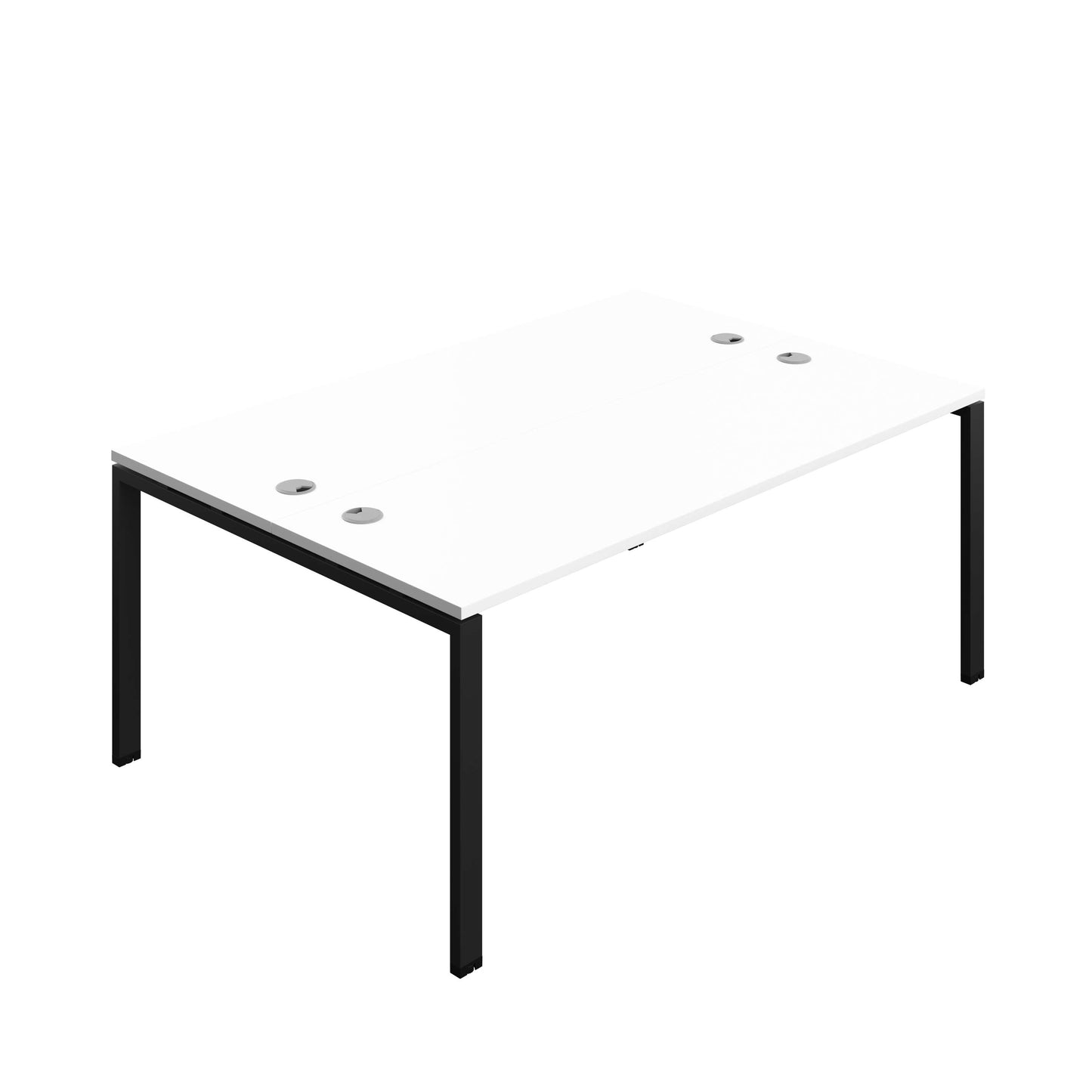Synergy Bench with Cable Ports: 2 Person (FSC) : Goal Post Leg : 1800 | 600 | White/Black