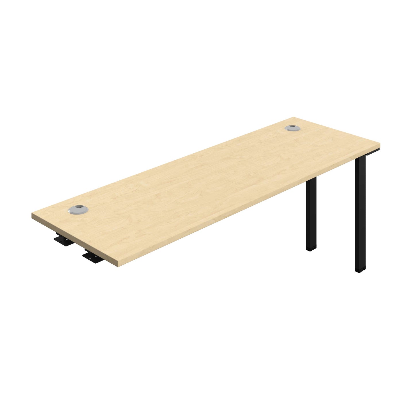 Synergy Bench Extension with Cable Ports: 1 Person (FSC) : 1800 | 600 | Maple/Black