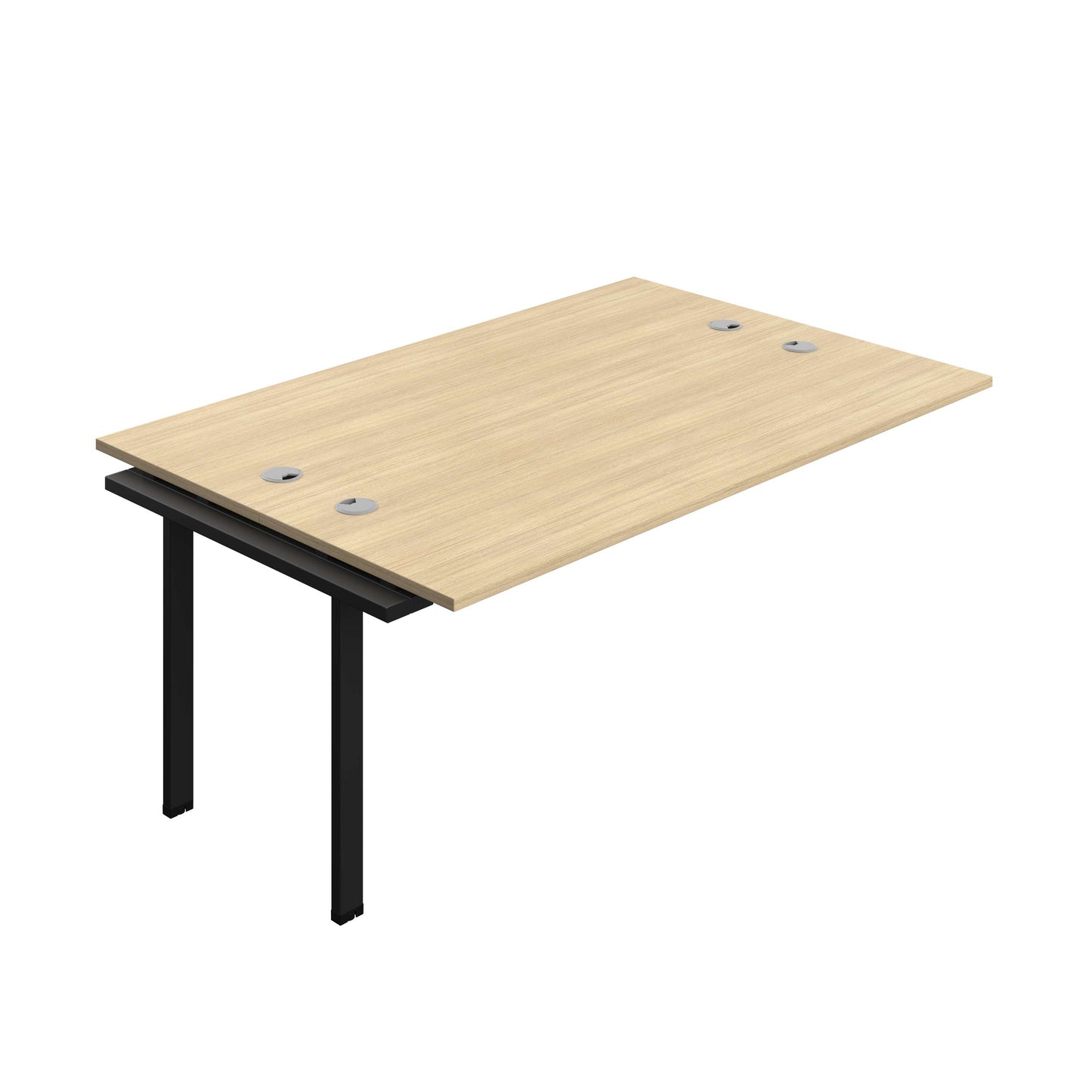 Synergy Bench Extension with Cable Ports: 2 Person (FSC) : 1800 | 600 | Nova Oak/Black