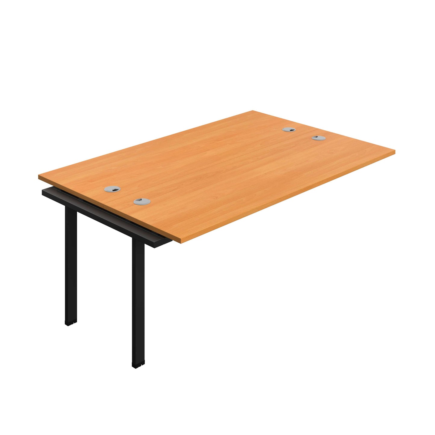 Synergy Bench Extension with Cable Ports: 2 Person (FSC) : 1800 | 600 | Unlimited/Black