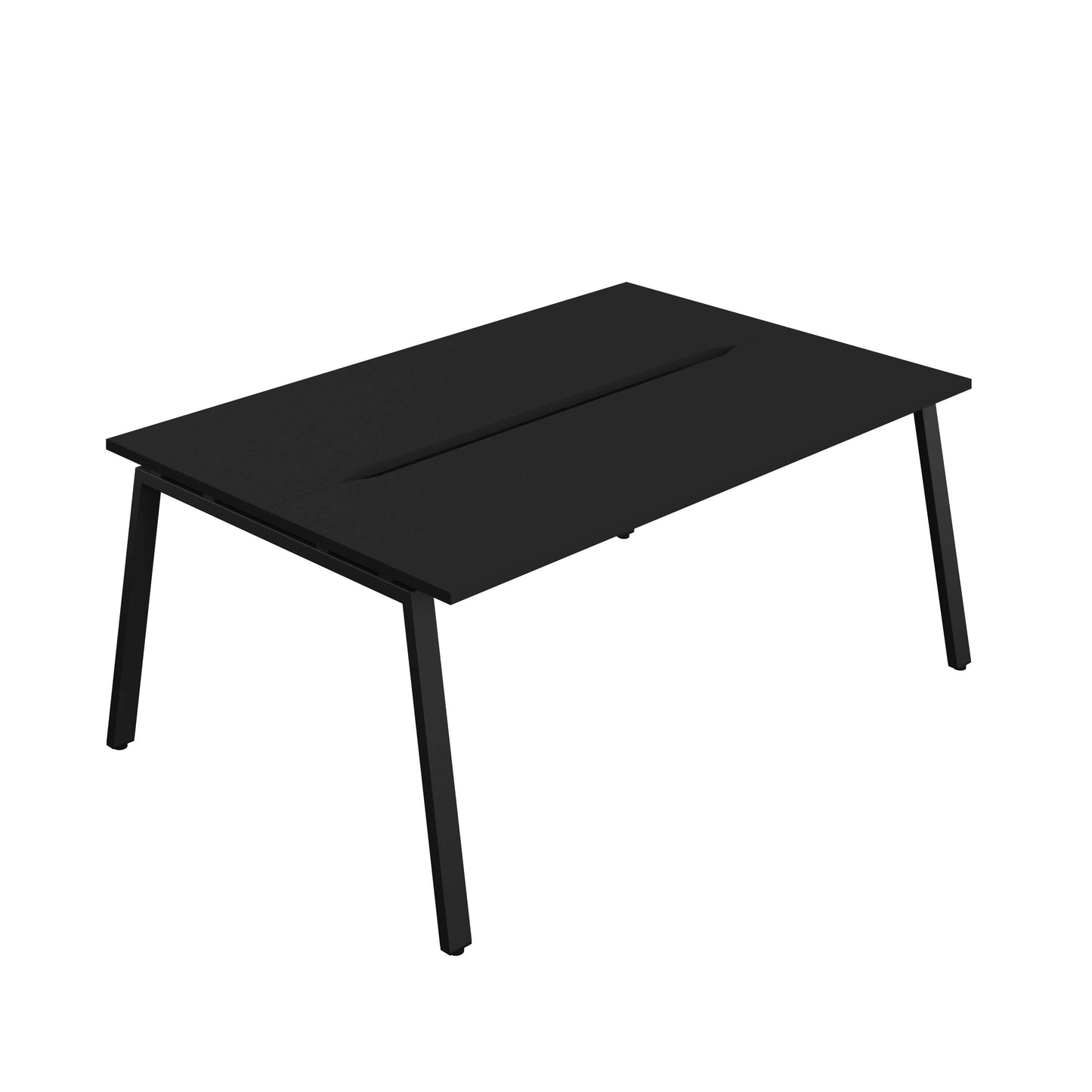 Synergy Bench with Cut Out: 2 Person (FSC) : A-Frame Leg : 1800 | 700 | Black/Black