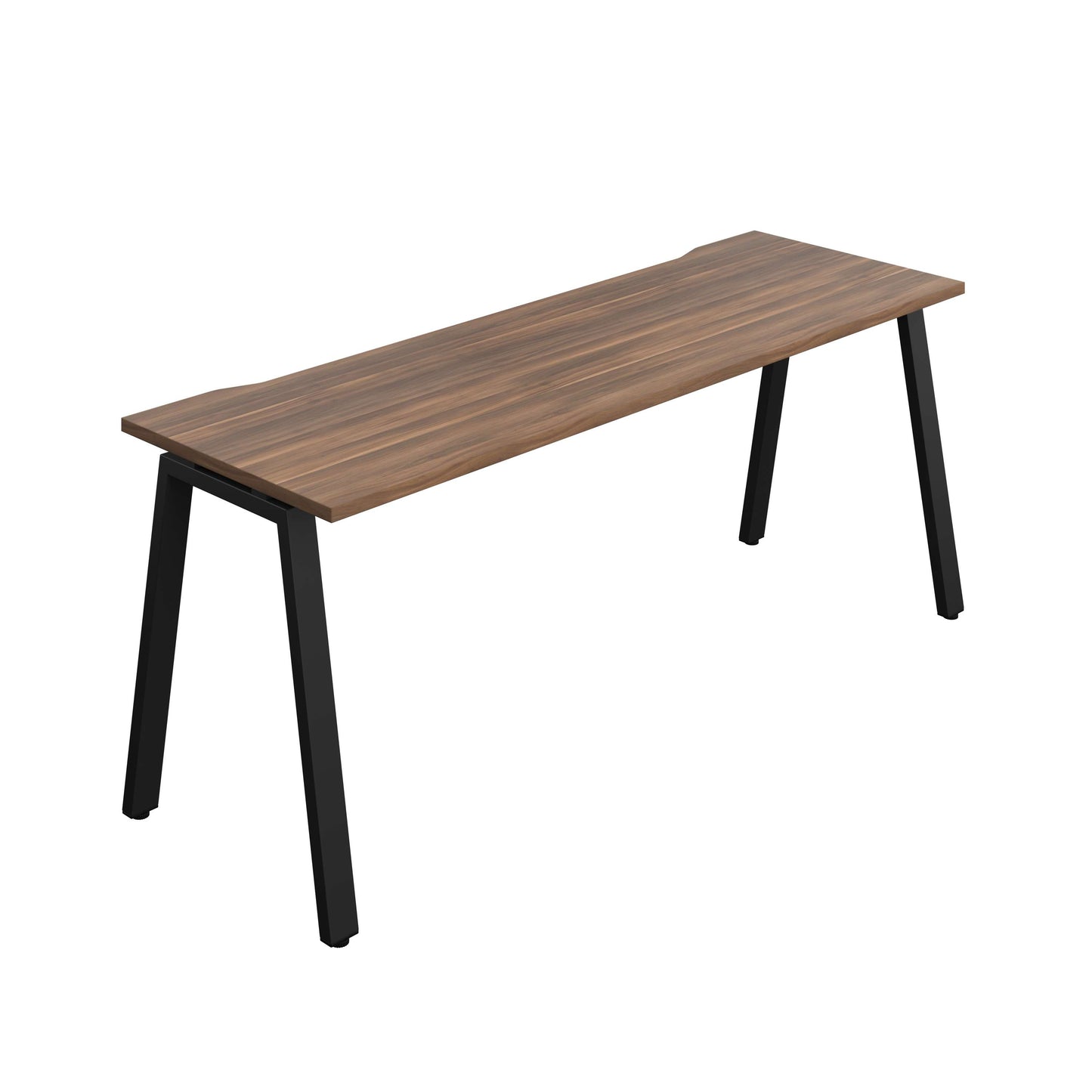 Synergy Bench with Cut Out: 1 Person (FSC) : A-Frame Leg : 1800 | 700 | Dark Walnut/Black