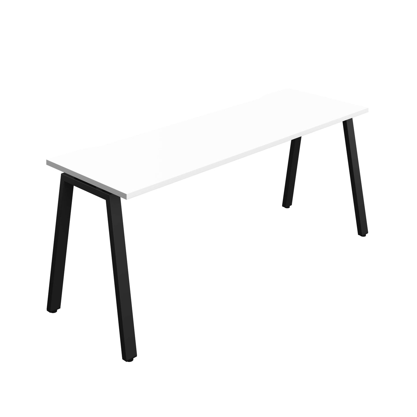Synergy Bench with Cut Out: 1 Person (FSC) : A-Frame Leg : 1800 | 700 | White/Black