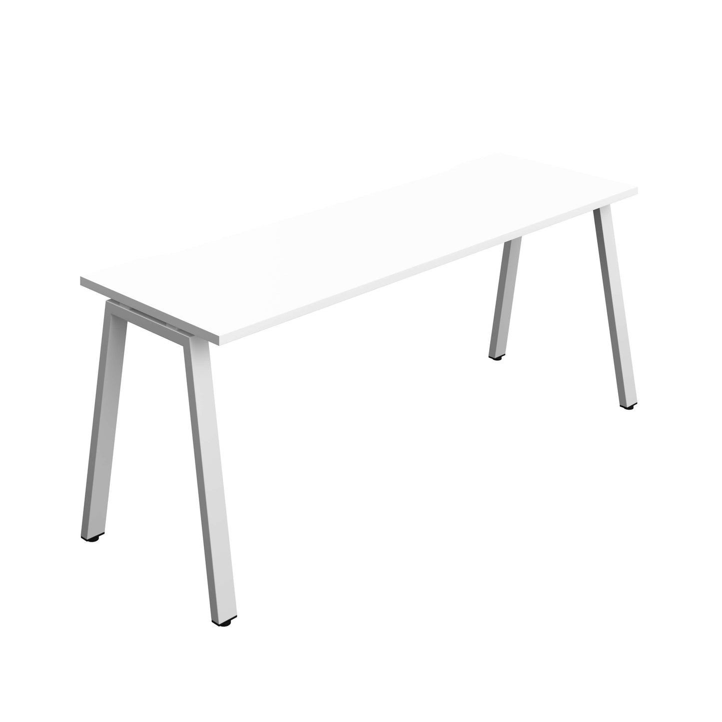 Synergy Bench with Cut Out: 1 Person (FSC) : A-Frame Leg : 1800 | 700 | White/Silver