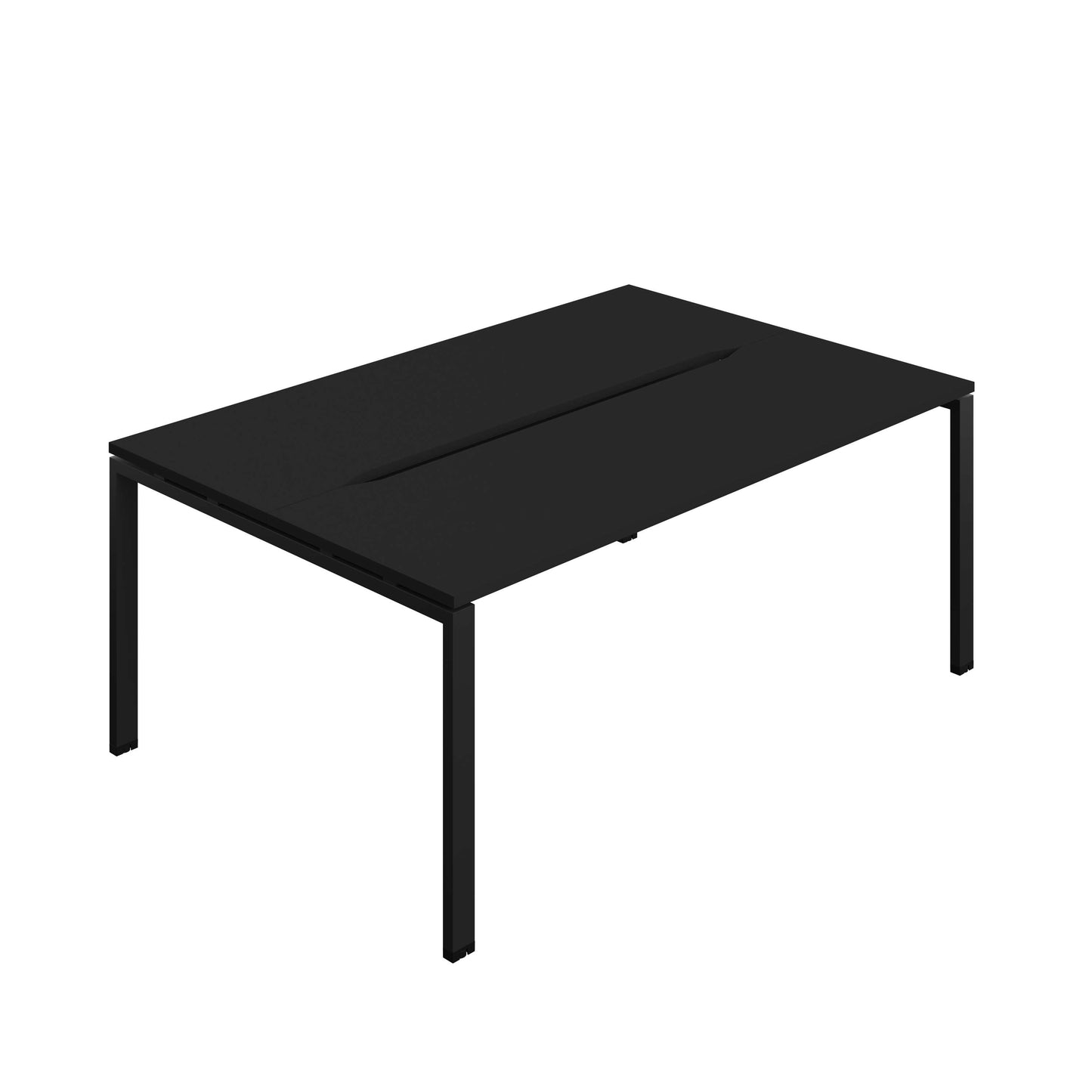 Synergy Bench with Cut Out: 2 Person (FSC) : Goal Post Leg : 1800 | 700 | Black/Black
