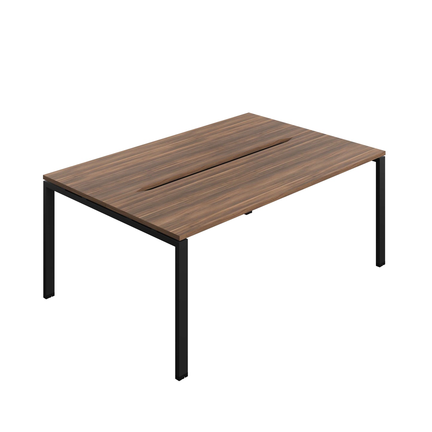 Synergy Bench with Cut Out: 2 Person (FSC) : Goal Post Leg : 1800 | 700 | Dark Walnut/Black