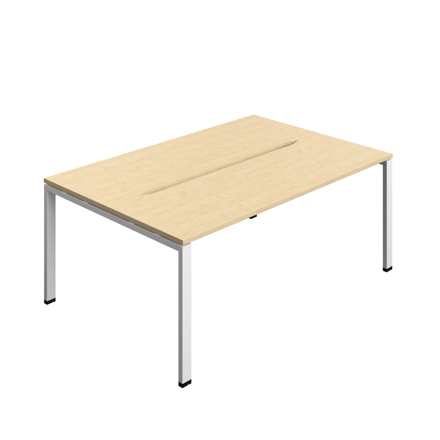 Synergy Bench with Cut Out: 2 Person (FSC) : Goal Post Leg : 1800 | 700 | Maple/White