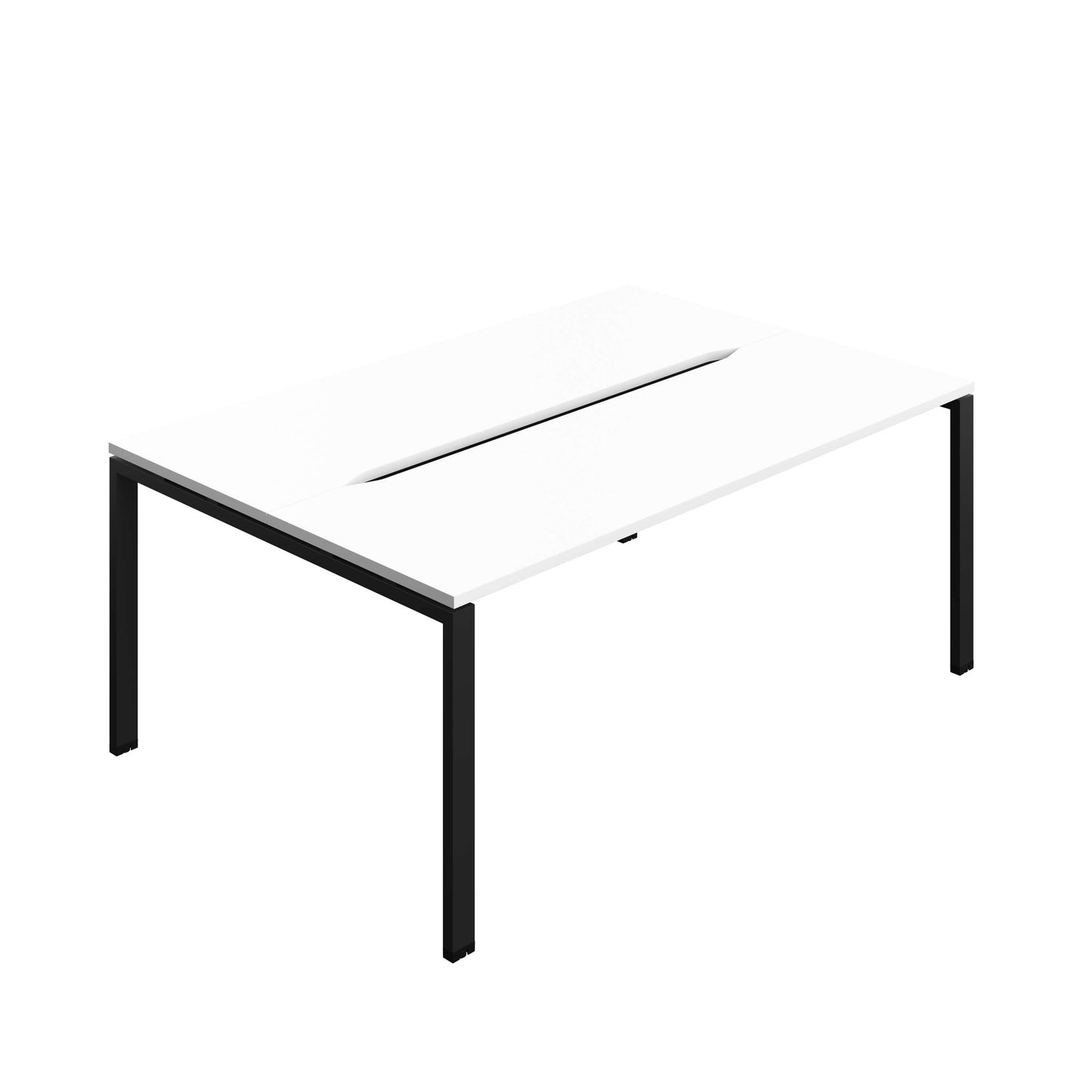 Synergy Bench with Cut Out: 2 Person (FSC) : Goal Post Leg : 1800 | 700 | White/Black