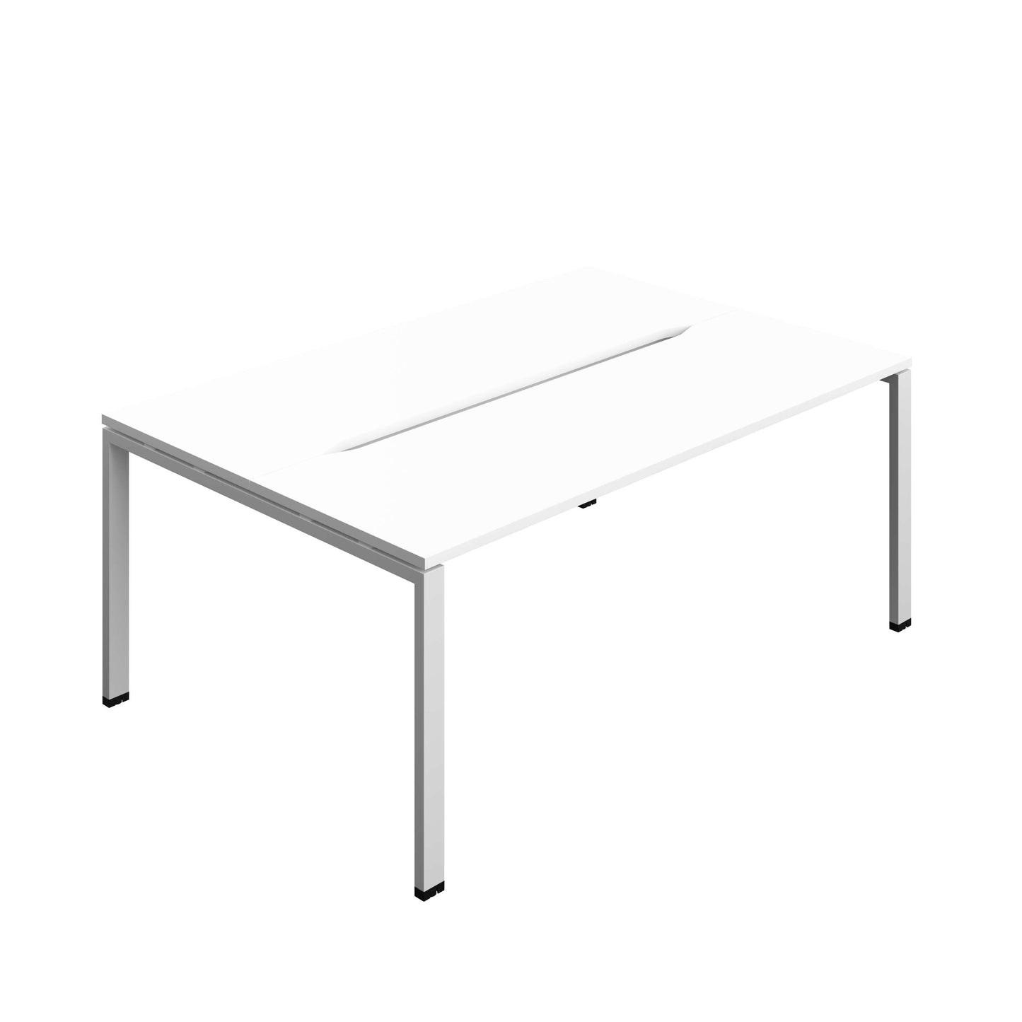 Synergy Bench with Cut Out: 2 Person (FSC) : Goal Post Leg : 1800 | 700 | White/Silver