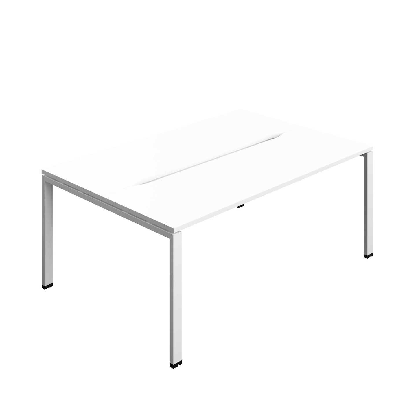Synergy Bench with Cut Out: 2 Person (FSC) : Goal Post Leg : 1800 | 700 | White/White