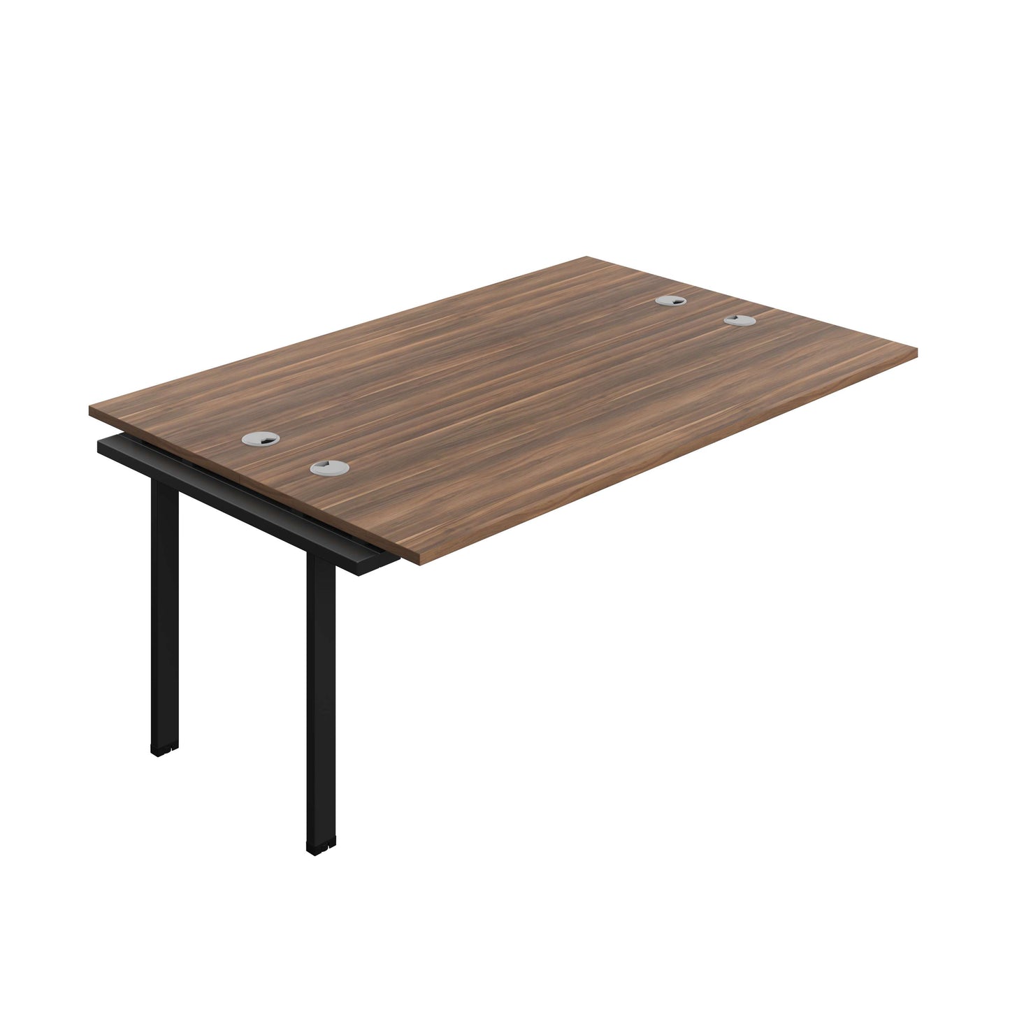Synergy Bench Extension with Cable Ports: 2 Person (FSC) : 1800 | 700 | Dark Walnut/Black