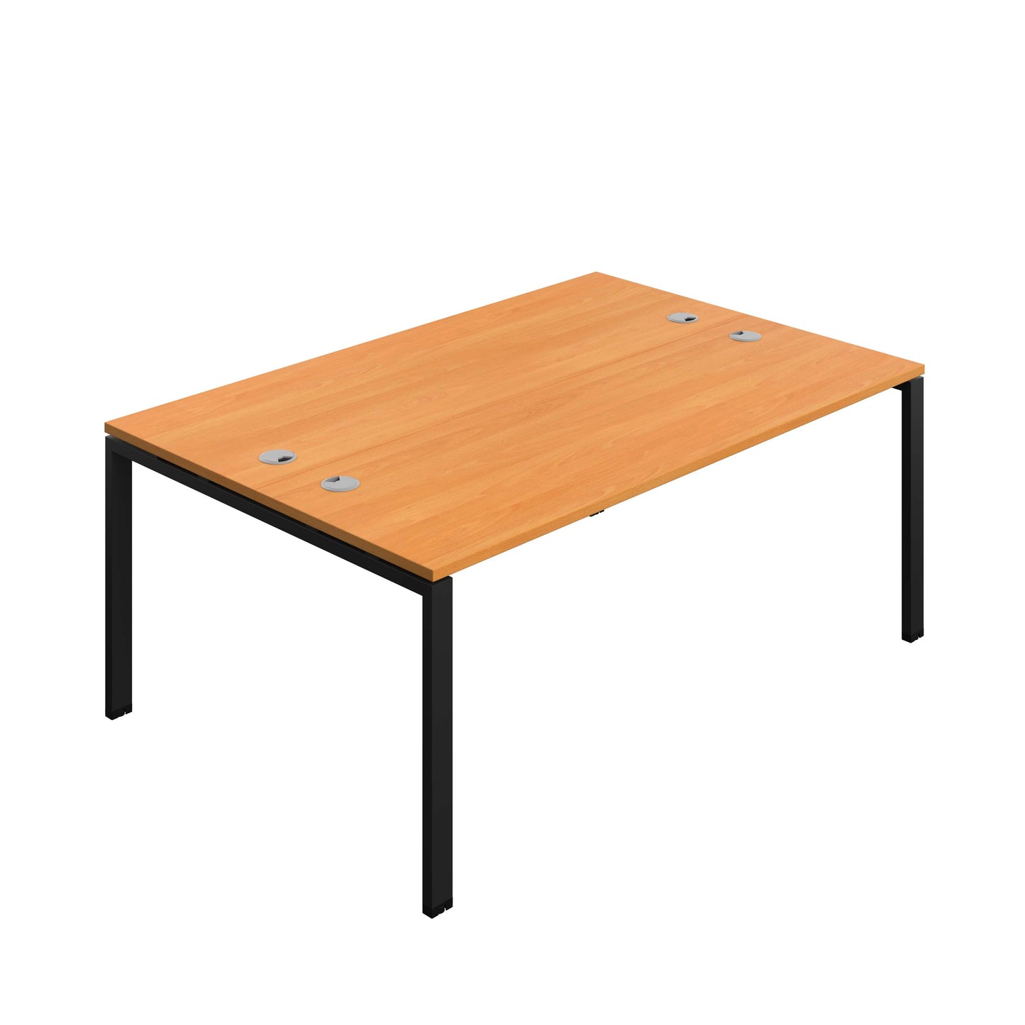 Synergy Bench with Cable Ports: 2 Person (FSC) : Goal Post Leg : 1800 | 700 | Beech/Black