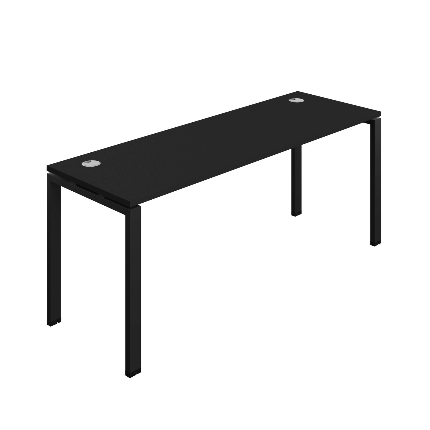 Synergy Bench with Cable Ports: 1 Person (FSC) : Goal Post Leg : 1800 | 700 | Black/Black