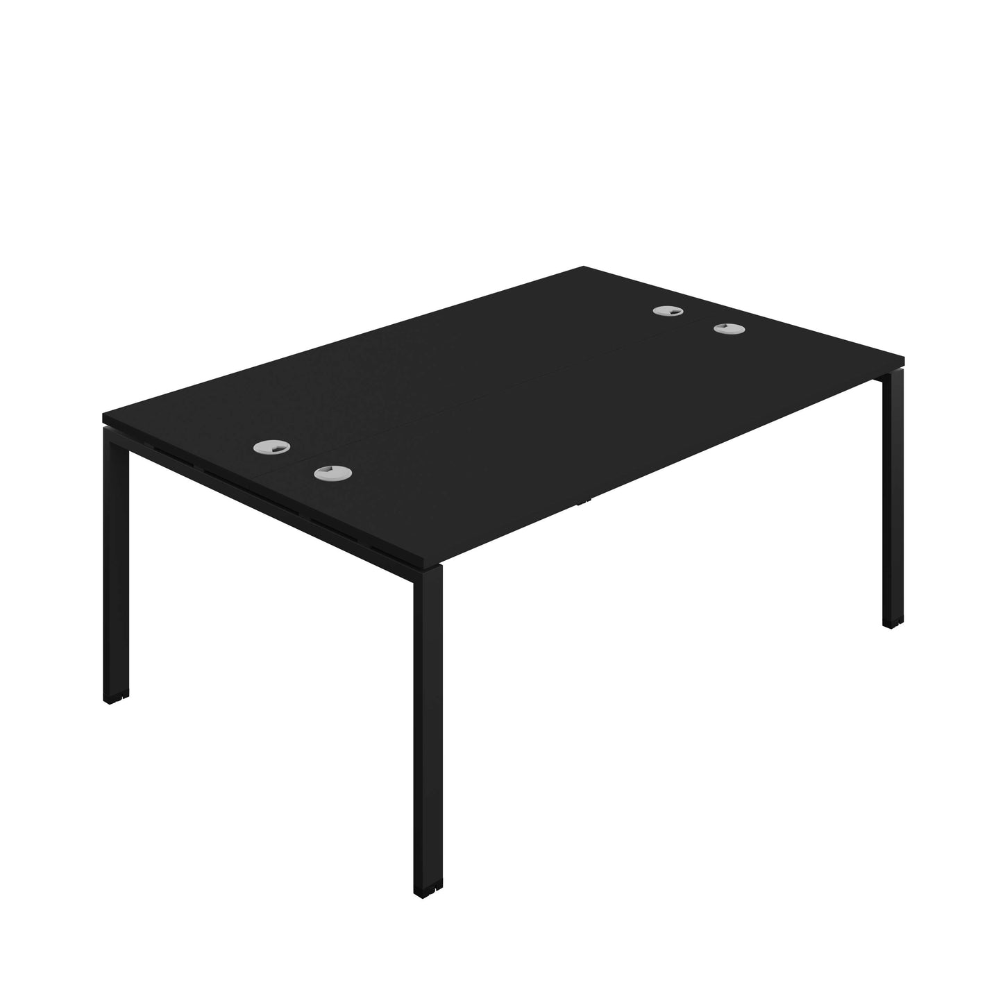 Synergy Bench with Cable Ports: 2 Person (FSC) : Goal Post Leg : 1800 | 700 | Black/Black