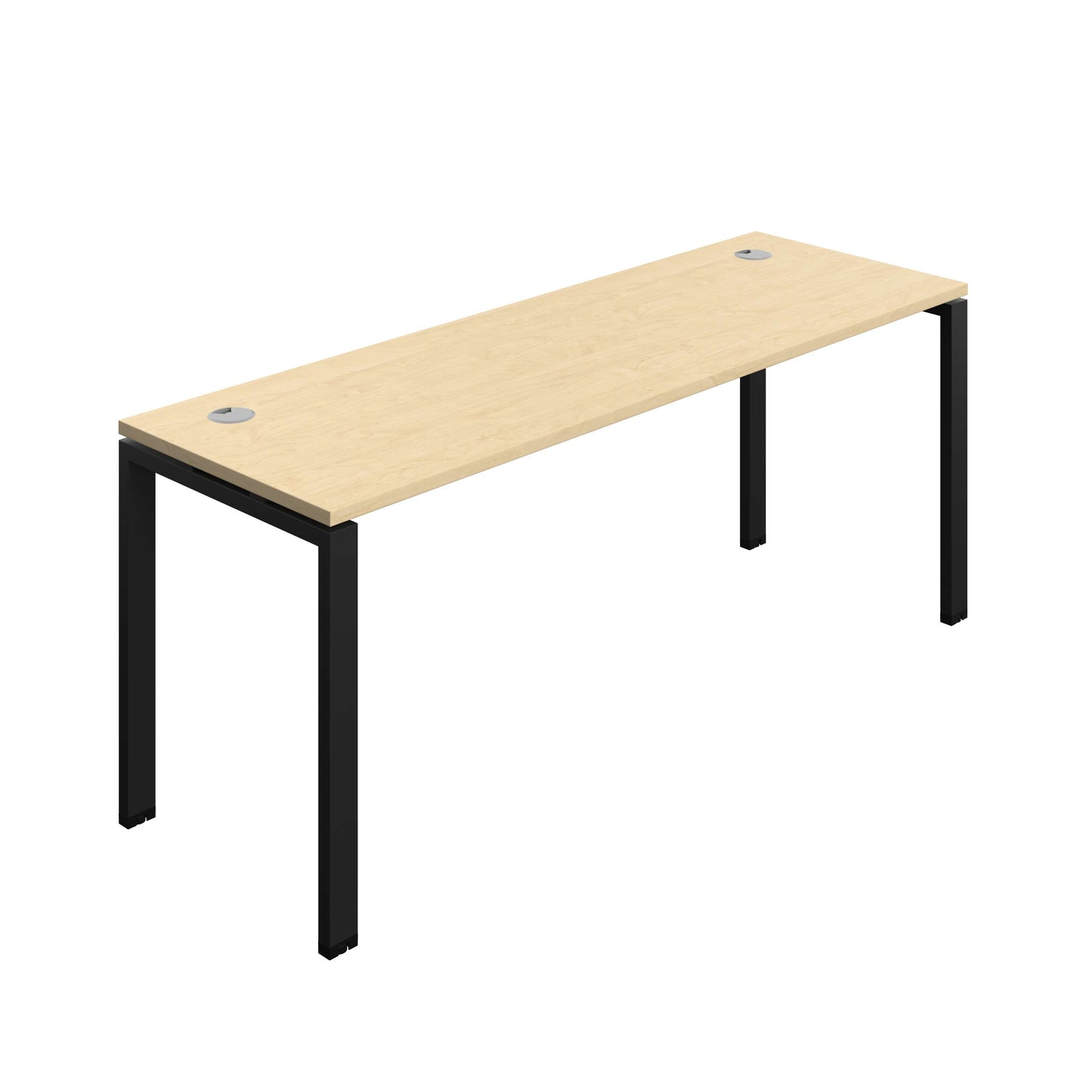 Synergy Bench with Cable Ports: 1 Person (FSC) : Goal Post Leg : 1800 | 700 | Maple/Black