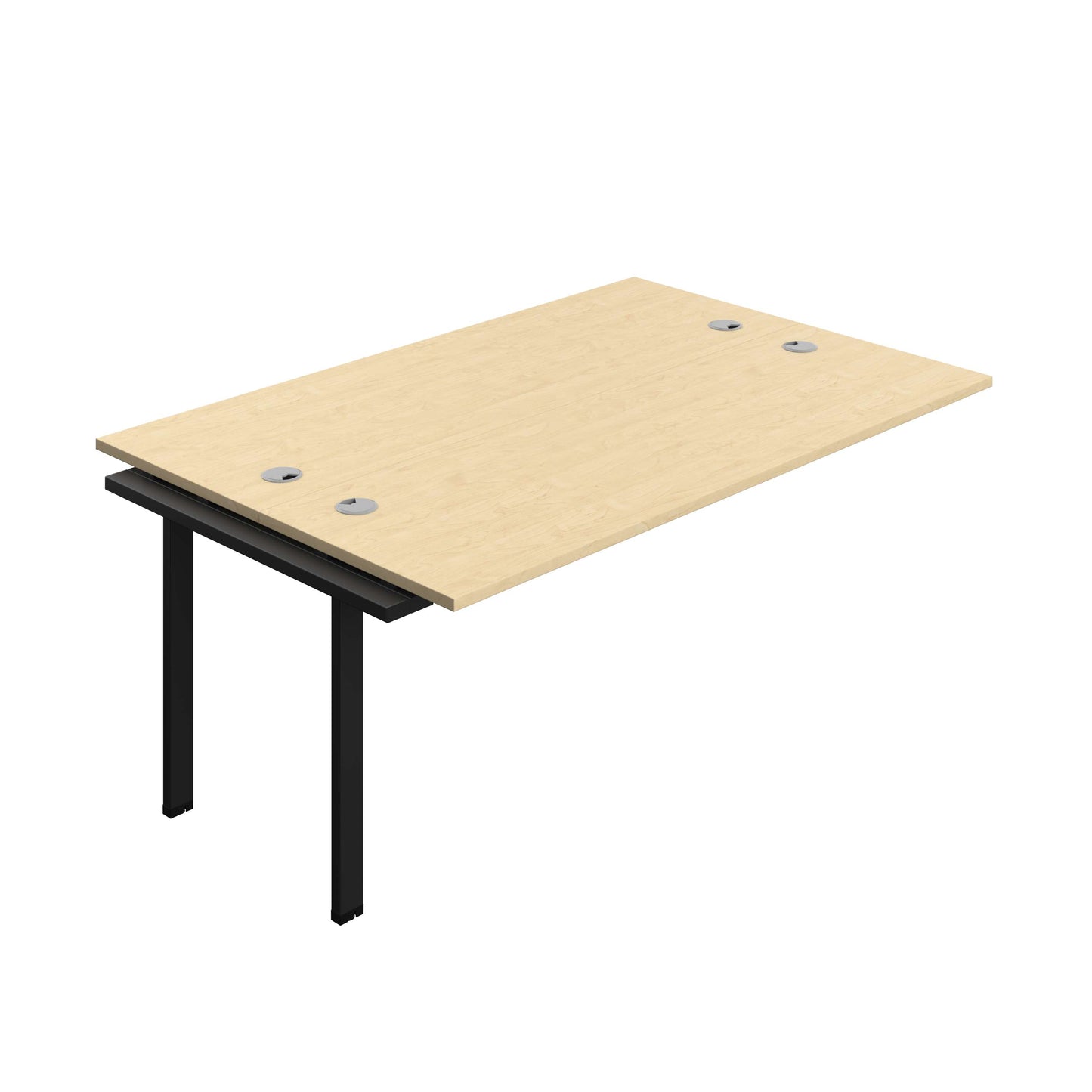 Synergy Bench Extension with Cable Ports: 2 Person (FSC) : 1800 | 700 | Maple/Black