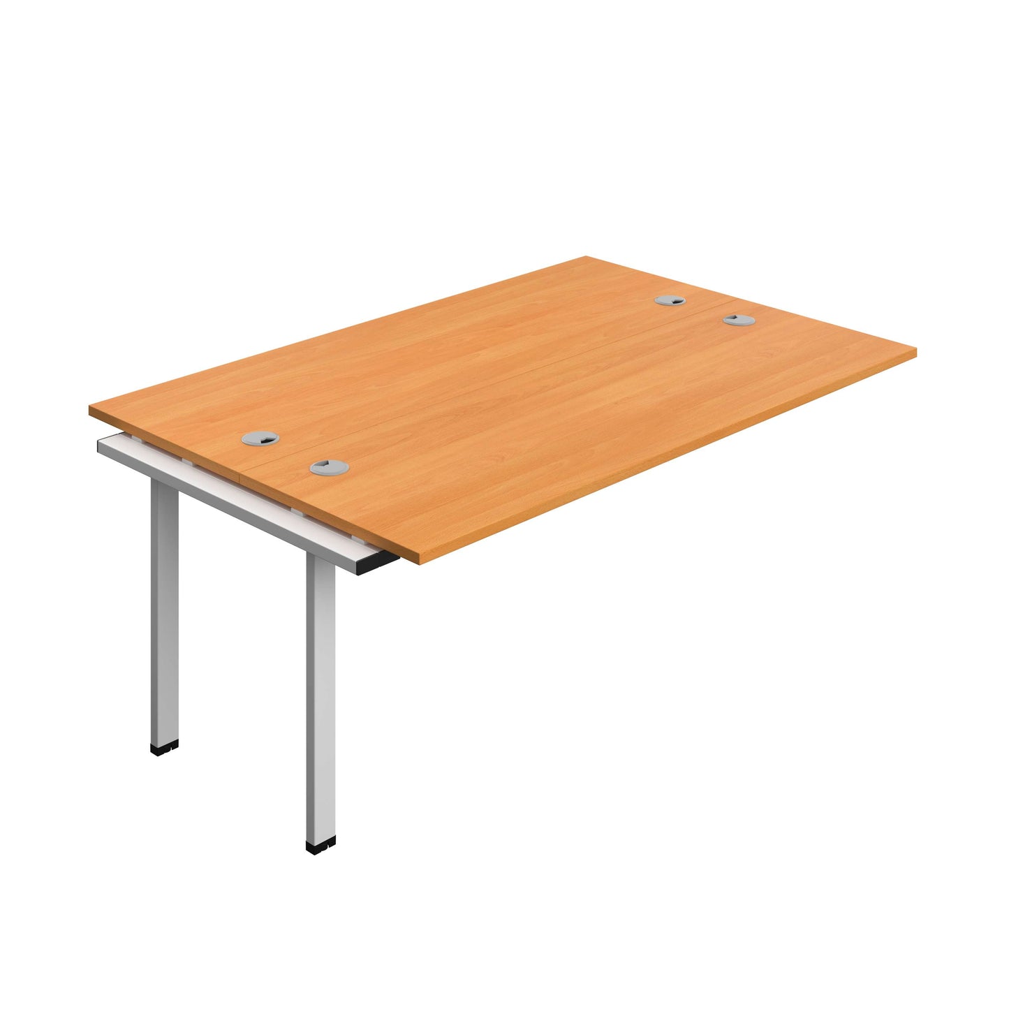 Synergy Bench Extension with Cable Ports: 2 Person (FSC) : 1800 | 700 | Unlimited/Silver