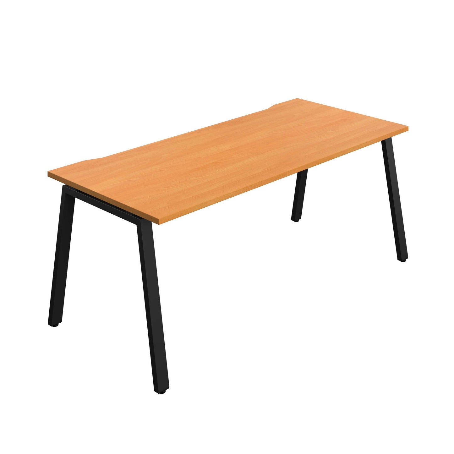 Synergy Bench with Cut Out: 1 Person (FSC) : A-Frame Leg : 1800 | 800 | Beech/Black