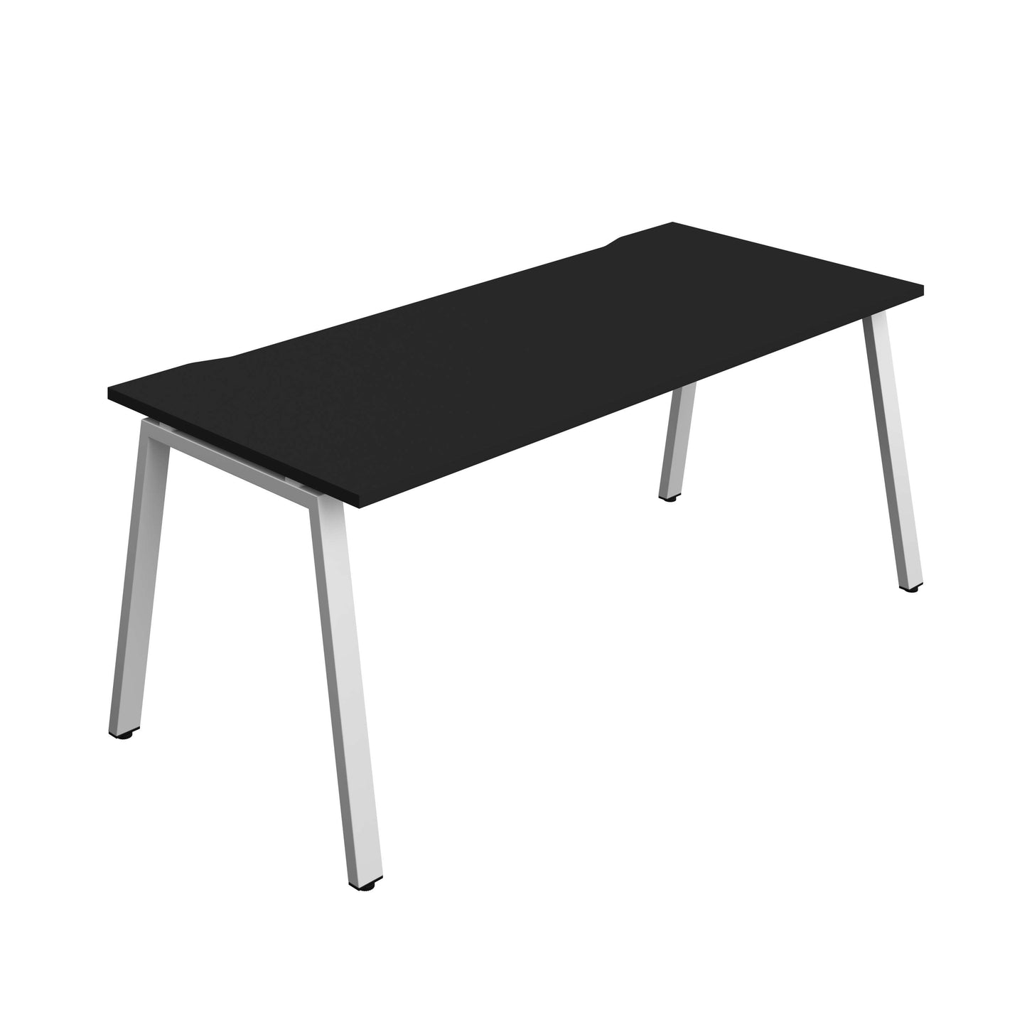 Synergy Bench with Cut Out: 1 Person (FSC) : A-Frame Leg : 1800 | 800 | Black/Silver