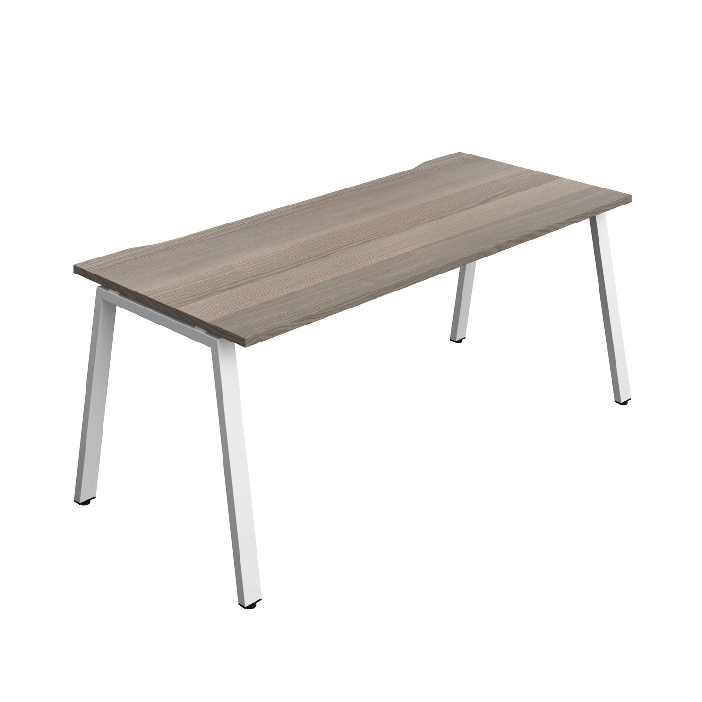 Synergy Bench with Cut Out: 1 Person (FSC) : A-Frame Leg : 1800 | 800 | Grey Oak/White