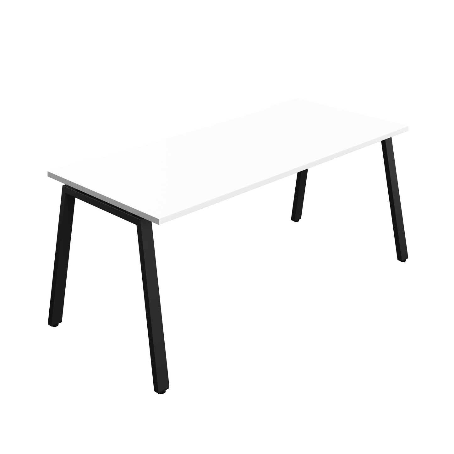 Synergy Bench with Cut Out: 1 Person (FSC) : A-Frame Leg : 1800 | 800 | White/Black