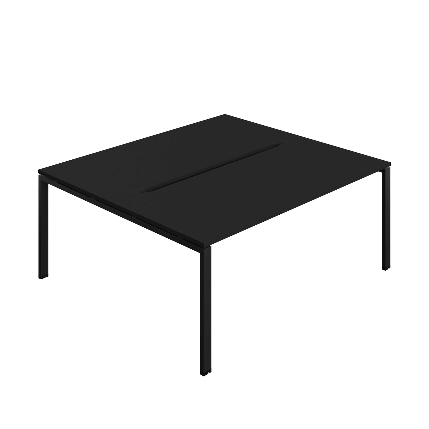 Synergy Bench with Cut Out: 2 Person (FSC) : Goal Post Leg : 1800 | 800 | Black/Black