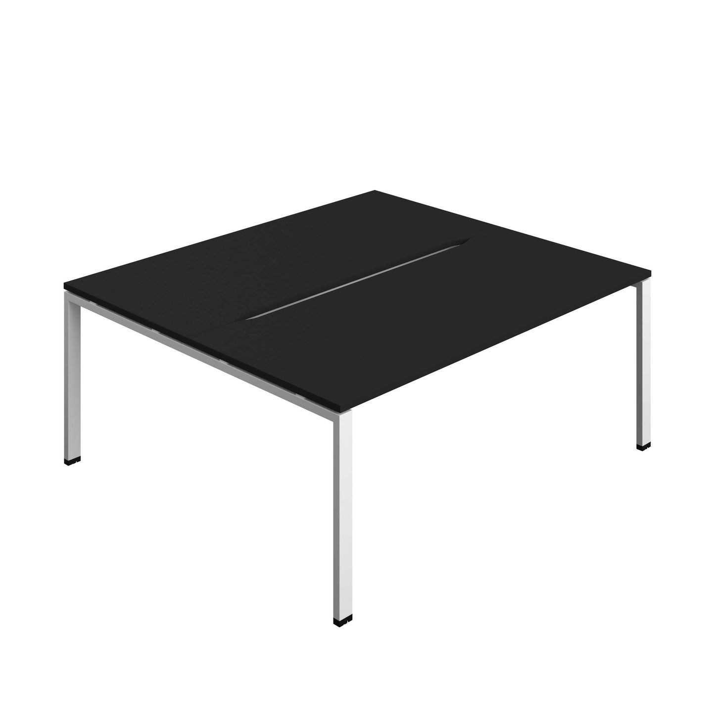 Synergy Bench with Cut Out: 2 Person (FSC) : Goal Post Leg : 1800 | 800 | Black/White