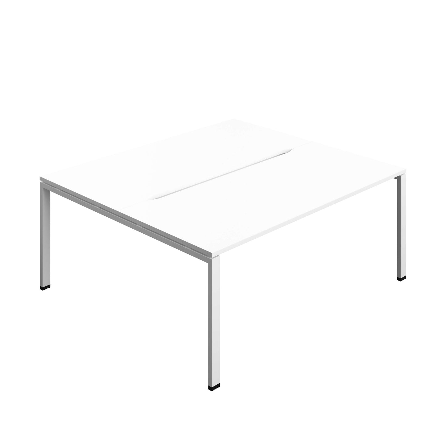 Synergy Bench with Cut Out: 2 Person (FSC) : Goal Post Leg : 1800 | 800 | White/White