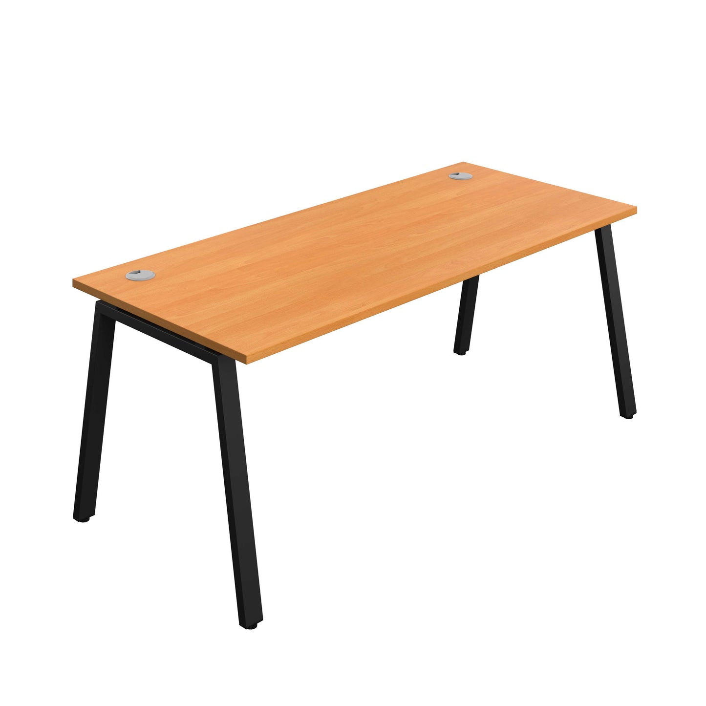 Synergy Bench with Cable Ports: 1 Person (FSC) : A-Frame Leg : 1800 | 800 | Beech/Black