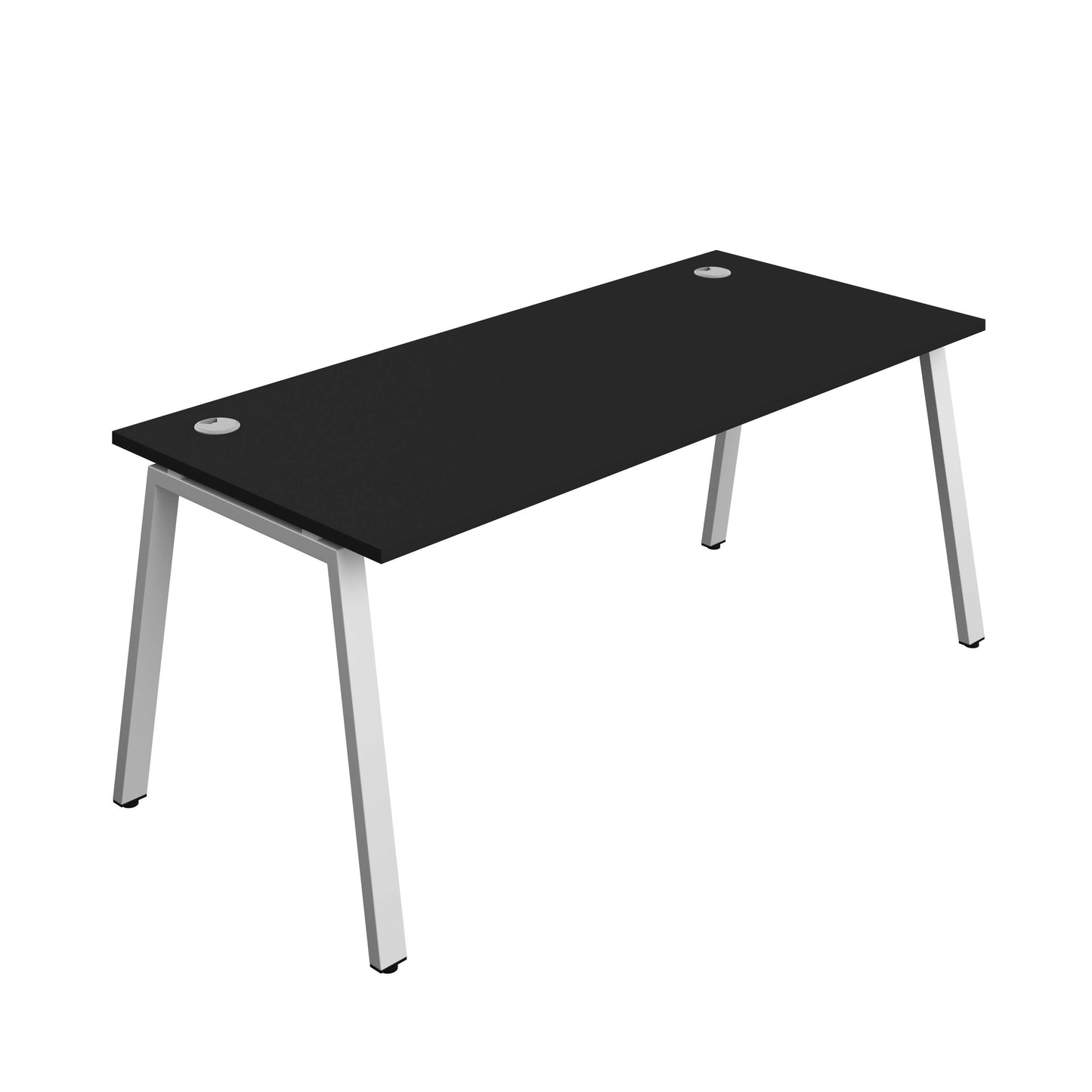 Synergy Bench with Cable Ports: 1 Person (FSC) : A-Frame Leg : 1800 | 800 | Black/Silver
