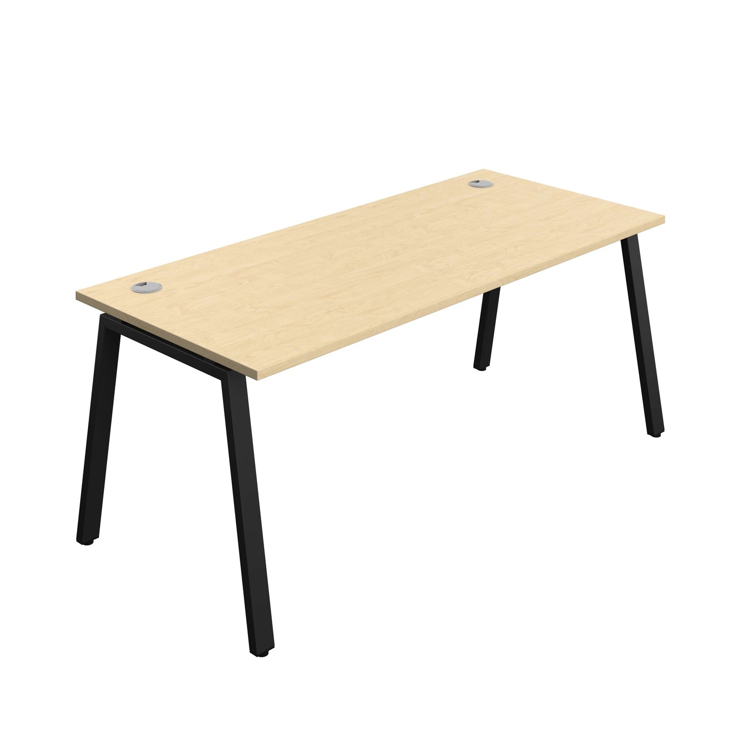 Synergy Bench with Cable Ports: 1 Person (FSC) : A-Frame Leg : 1800 | 800 | Maple/Black